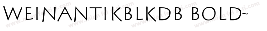 WeinAntikBlkDB Bold字体转换